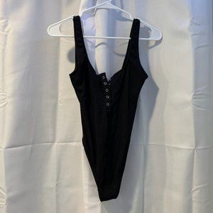 Black One-Piece Bathingsuit